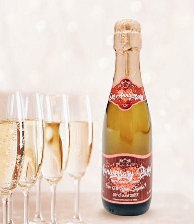 personalised champagne say it with champers