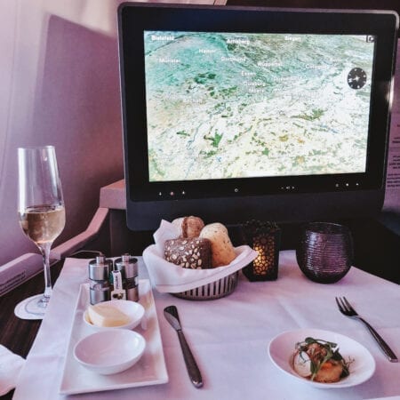 Flying business class