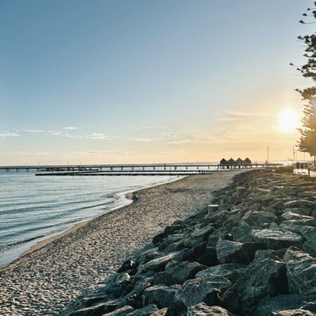 sunrise over Busselton Jetty